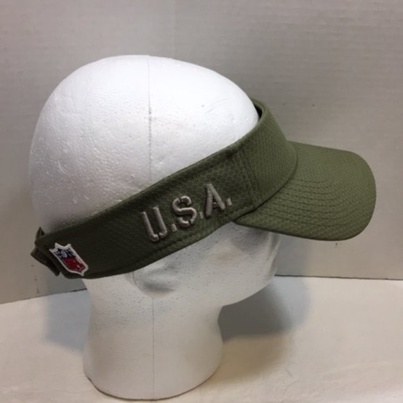 NFL Tampa Buccaneers New Era Olive Salute to Service Sideline Visor - Picture 5 of 10